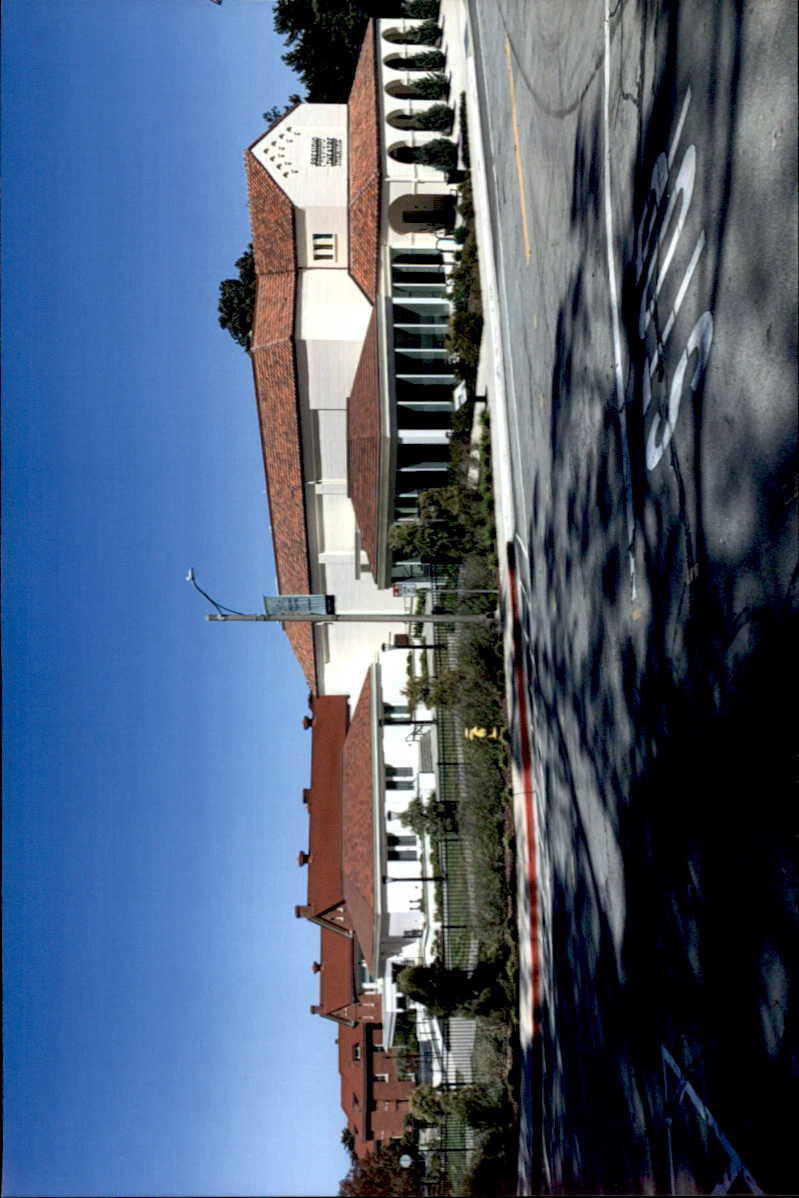 After Presidio Exterior Street view, addition added to theater